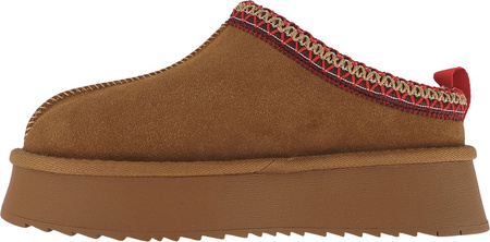 Buty damskie skórzane Solo Soprani Couture Sabot fur Hugh Platform jasny brąz SSW421P22 51