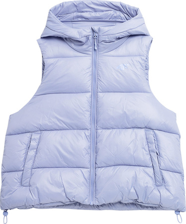 Kamizelka damska puchowa 4F F092 fioletowa 4FSS23TDJAF092 52S