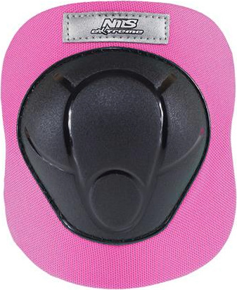 Zestaw ochraniaczy kolana łokcie nadgarstki na rolki, hulajnogę, deskorolkę Nils Extreme H210 rozmiar L czarno-różowy