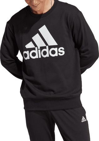 Bluza męska adidas Essentials French Terry Big Logo czarna IC9324