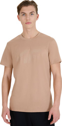 Koszulka męska 4F M2075 beżowa 4FWSS25TTSHM2075 83S