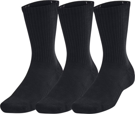 Skarpety Under Armour TC 3pk Crew czarne 1386311 001