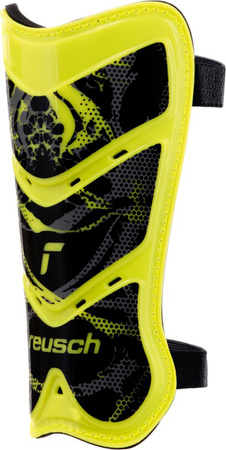 Ochraniacze piłkarskie na golenie piszczele nagolenniki Reusch Shinguard Attrakt Lite żółto-czarne 5377045 2700