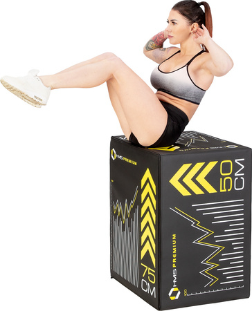 Skrzynia plyometryczna soft HMS Premium PYB01 750x600x500mm