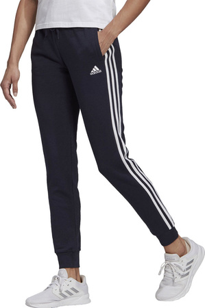 Spodnie damskie adidas Essentials Slim Tapered Cuffed Pant granatowe GM8736