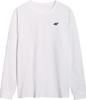 Koszulka męska 4F Longsleeve M432 biała 4FWMM00TLONM432 10S