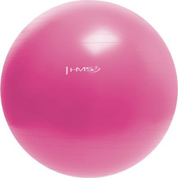 Piłka gimnastyczna fitness HMS yb01n 55cm różowa