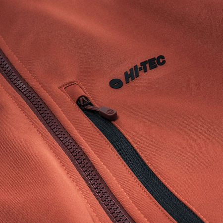 Męska bluza rozpinana z kapturem Hi-tec Camil czerwona rozmiar XL
