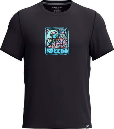 Męska Koszulka Z Krótkim Rękawem S/s Graphic Swim Shirt  poppy red/patriot blue rozmiar M