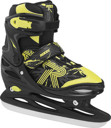Łyżwy Roces Jokey Ice 3.0 Boy czarno-limonkowe 450707 02
