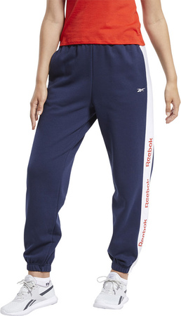 Spodnie damskie Reebok Te Linear Logo granatowe FU2252