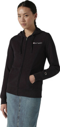 Bluza damska Champion Full Zip Hoodie Sweatshirt czarna 118099 KK001