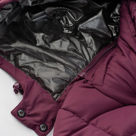 Damska kurtka puchowa z kapturem ocieplana zimowa pikowana Hi-tec Lady Varmi rozmiar XL