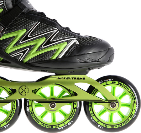 Łyżworolki Nils Extreme NA8660 zielony rozmiar 38