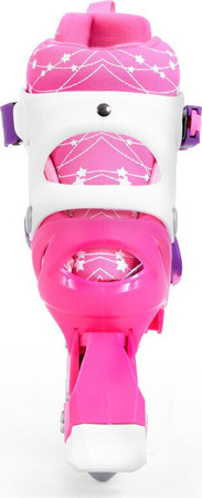 Zestaw wrotki rolki 2w1 wrotko-rolki kask ochraniacze plecak świecące koła LED Combo