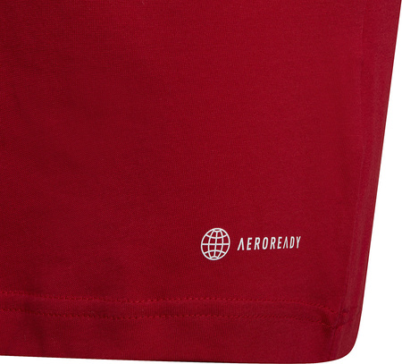 Koszulka dla dzieci adidas Entrada 22 Tee czerwona HC0446