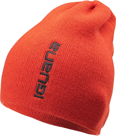 Męska czapka zimowa Iguana Aspar pomarańczowa