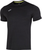 Koszulka męska do biegania Joma Running Night Short Slevee czarna 101775.100