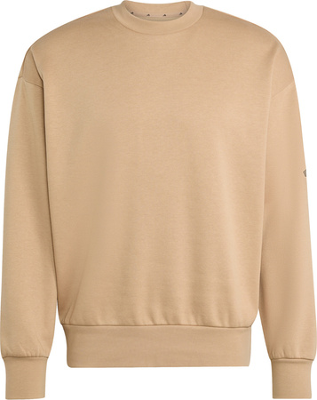 Bluza męska adidas Essentials Loose Fit 3 Bar Logo beżowa JX5668