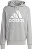 Bluza męska adidas Essentials French Terry Big Logo Hoodie szara IC9364