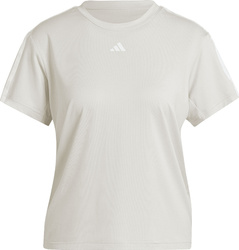 Koszulka damska adidas Aeroready Train Essentials 3-Stripes Tee beżowa HZ5681