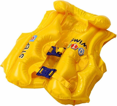 Kamizelka dmuchana na dzieci swim kid żółta 3-6 lat 46x42cm