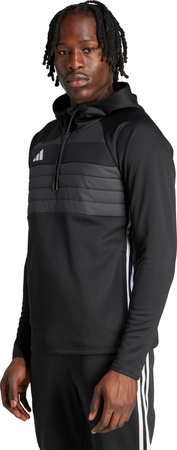 Bluza męska adidas Tiro 25 Essentials Winterized Trainig czarno-szara JN9466