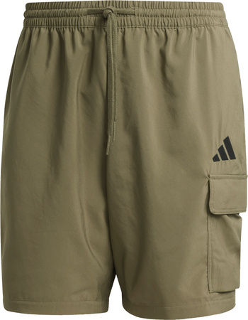 Spodenki męskie adidas Essentials Small Logo Cargo Chelsea oliwkowe JD1827