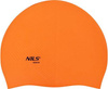 Czepek silikonowy dots Nils aqua nqc jednokolorowy pomarańczowy