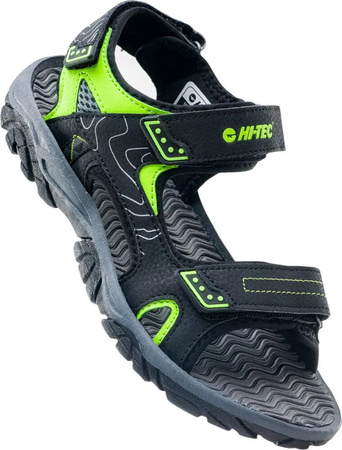 Sandały dziecięce turystyczne trekkingowe Hi-Tec Menar T szaro-zielone rozmiar 38