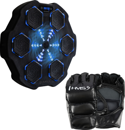 Tarcza bokserska elektroniczna bluetooth z muzyką i rękawicami HMS TB02
