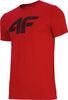 Koszulka męska 4F czerwona H4L22 TSM353 62S