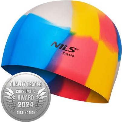 Czepek silikonowy Nils aqua nqc multikolor m10