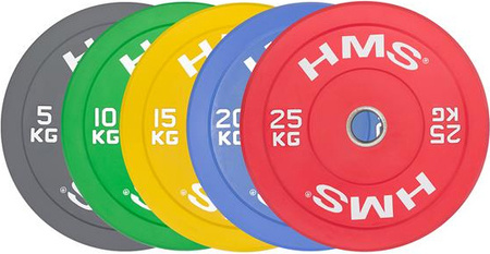 Talerz olimpijski obciążenie Bumper HMS CBR25 25 KG