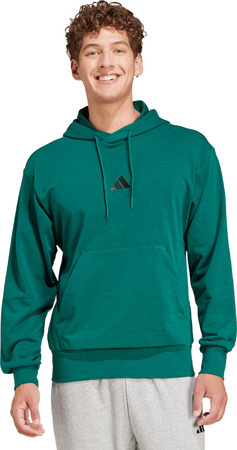 Bluza męska adidas Essentials Feelcozy French Terry zielona JE3841