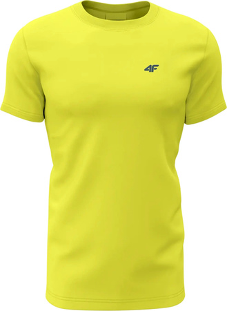 Koszulka męska 4F M1896 3pak oliwkowa, żółta, niebieska 4FWSS24TTSHM1896 90S