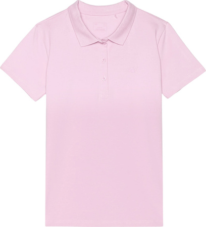 Koszulka damska polo 4F F317 jasny róż 4FWMM00TPTSF317 56S