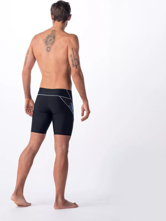 Męskie bokserki kąpielowe Aquawave BARID black/blue curacao logo rozmiar XXL