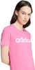 Koszulka damska adidas Loungewear Essentials Slim Logo Tee różowa IY9191
