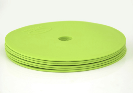 Znaczniki płaskie pachołki na parkiet SMJ sport 12 sztuk zielony 15cm