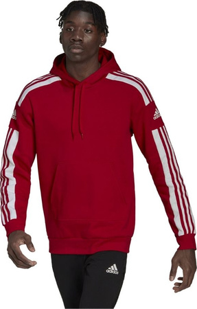 Bluza męska adidas Squadra 21 Sweat Hoody czerwona HC6282
