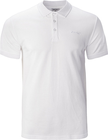 Męska koszulka Polo Hi-Tec Romso Classic biała rozmiar M