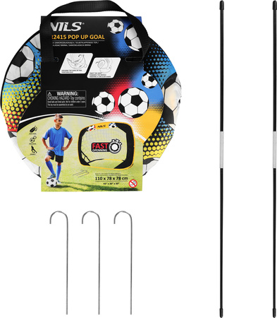 Bramka piłkarska samorozkładająca treningowa przenośna Nils BR2415 110×78×78 cm
