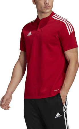 Koszulka męska adidas Condivo 22 Polo czerwona H44107