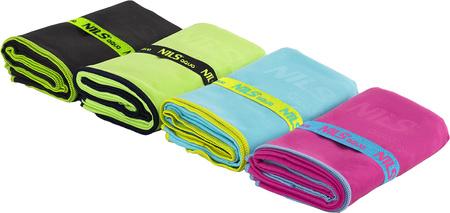 Ręcznik z mikrofibry szybkoschnący Nils Aqua NAR11 różowy 70x140 cm