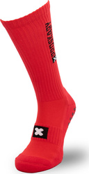 Skarpety treningowe piłkarskie antypoślizgowe Proskary senior czerwone