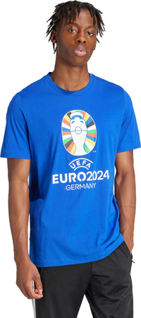 Koszulka męska adidas Euro24 niebieska IT9293