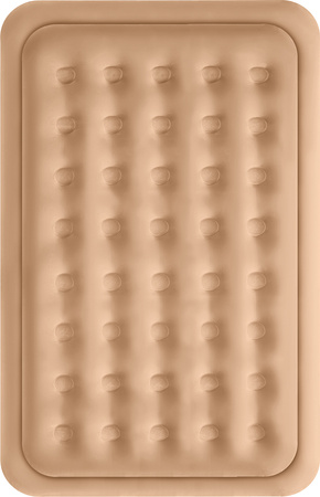 Materac dwuosobowy dmuchany king size beżowy Nils Camp NC2808 + pompka elektryczna Nils camp 200×145×35 cm