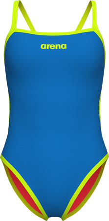 Damski Strój Kąpielowy Women's Arena Solid Rev Swimsuit Challen  dress blues rozmiar 32