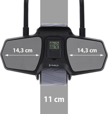 Automatyczne koło do ćwiczeń mięśni brzucha z podparciem kółko ABS KA10 czarne